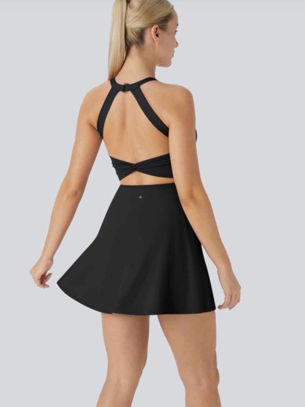 Halara SoftlyZero Airy Backless Twisted Active Dress Women's Size XS A